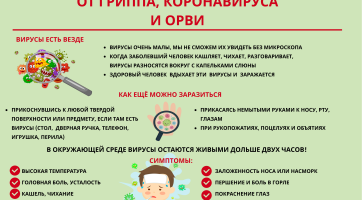 Памятка о мерах профилактики гриппа, ОРВИ и новой коронавирусной инфекции (COVID-19)